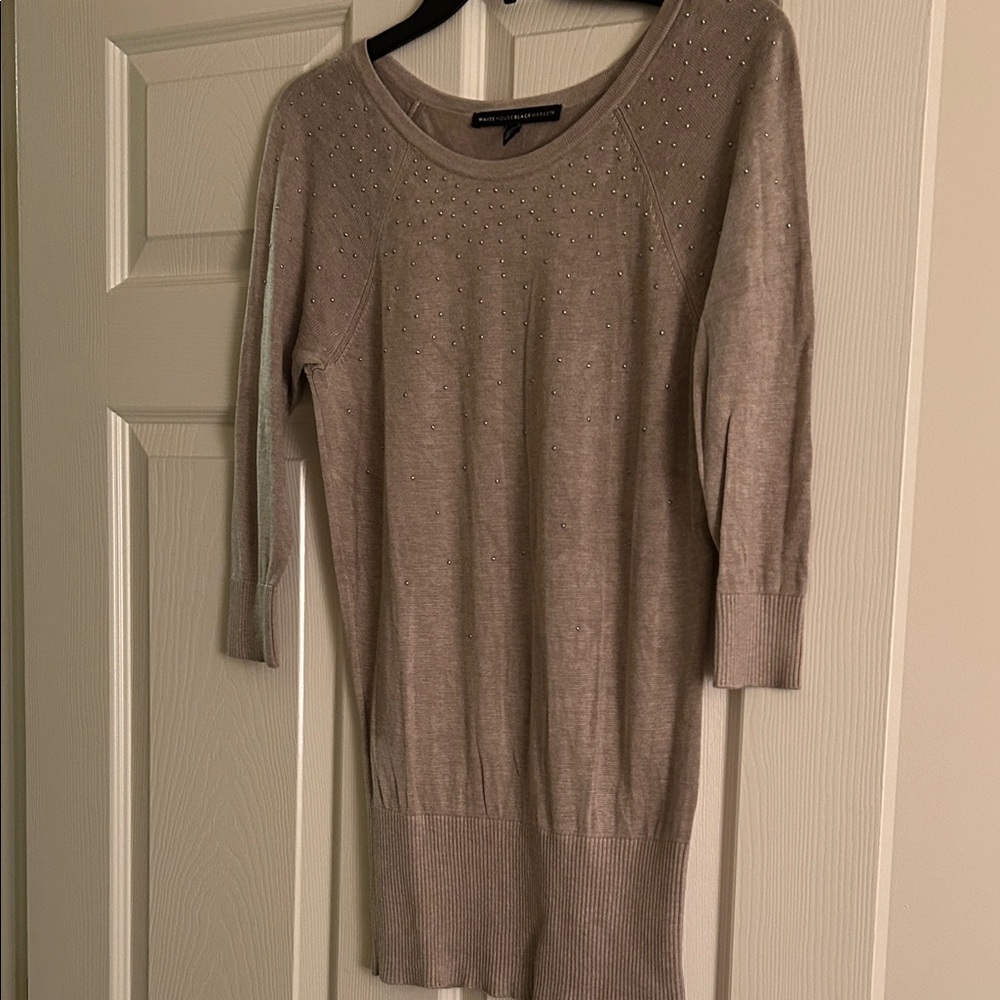 White House Black Market Beige Sweater